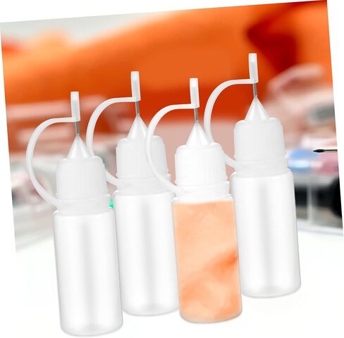 25pcs 10ml Needle Tip Squeeze Bottles with Pe Material, Refillable and Portable Precision Tip Bottles for Dispensing Liquid Adhesive, Paint, Moisturizing Liquid, and Other Fluids in Saudi Arabia