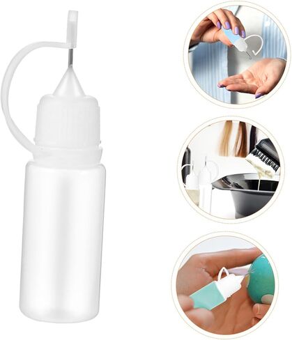 25pcs 10ml Needle Tip Squeeze Bottles with Pe Material, Refillable and Portable Precision Tip Bottles for Dispensing Liquid Adhesive, Paint, Moisturizing Liquid, and Other Fluids in Saudi Arabia