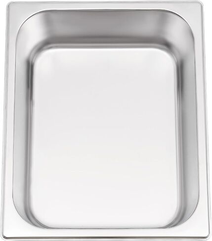 Set of 3 Stainless Steel Steam Table Pan, Breading Tray, Buffet Dinner Food Serving Hotel Pan for Food Warmer, Preparing Bread-Crumb Dish, Marinating Meat,4.5L in Kuwait