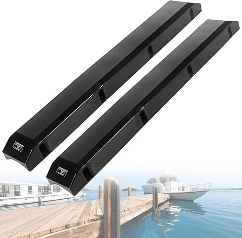 OCEANBROAD Dock Piling Bumpers 2 Pack، 48 بوصة حماية عمودية من الدرجة البحرية، 6.2 بوصة × 3.5 بوصة واقيات حاجز PVC قابلة للنفخ للأعمدة والدعائم، مع أجهزة من الفولاذ المقاوم للصدأ، سهلة التركيب in Kuwait