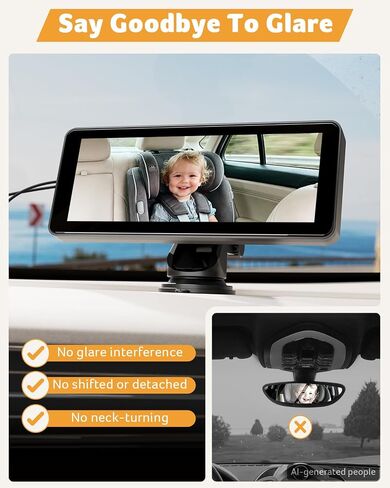 acer Video Baby Monitor 5" LCD Screen Monitor No WiFi with 1080P Camera and Audio for Crib 1000ft Range Remote Pan Tilt Night Vision, Temperature Sensor, 8 Lullabies, 2-Way Talk, Video Recording, VOX in Kuwait