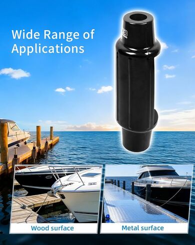 OCEANBROAD Slide-On Post Dock Fender Bumpers 2 Pack, Slip-Over Dock Pipe & Pole Guards, 18" x 5.5" Inflatable Marine PVC Bumpers, Vertical Protection for Boat Dock Legs, Mounting Brackets & Piling in Kuwait