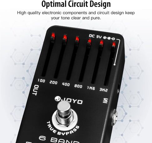JOYO JF-11 EQ 6-Band Equalizer Pedal Bundle with JF-31 Noise Gate Pedal for Electric Guitar Bass in Kuwait