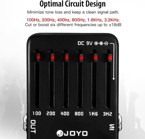JOYO JF-11 EQ 6-Band Equalizer Pedal Bundle with JF-31 Noise Gate Pedal for Electric Guitar Bass in Kuwait