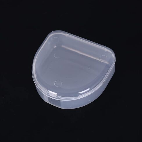 1pc dental box denture teeth storage case mouth guard container 6.4x6.5x2.5cm in Kuwait