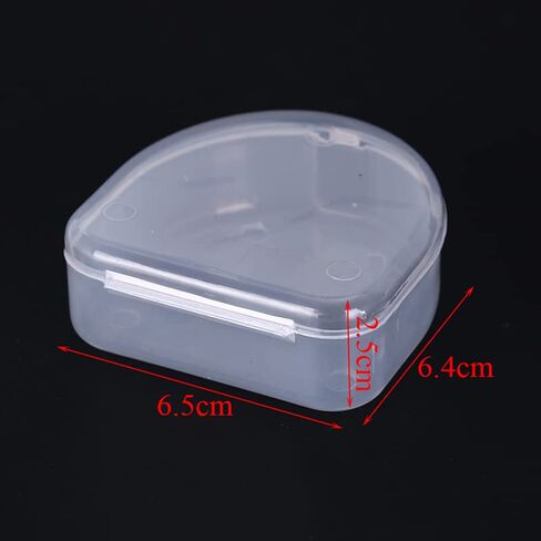 1pc dental box denture teeth storage case mouth guard container 6.4x6.5x2.5cm in Kuwait