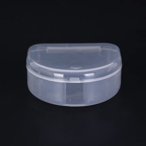 1pc dental box denture teeth storage case mouth guard container 6.4x6.5x2.5cm in Kuwait
