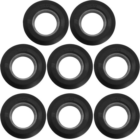 1in Flexible Rubber Tank Sealing Adapter Bulkhead Fitting Compression Fittings for Uniseal PVC Hard Pipe (1in-BK-8PCS) in Kuwait