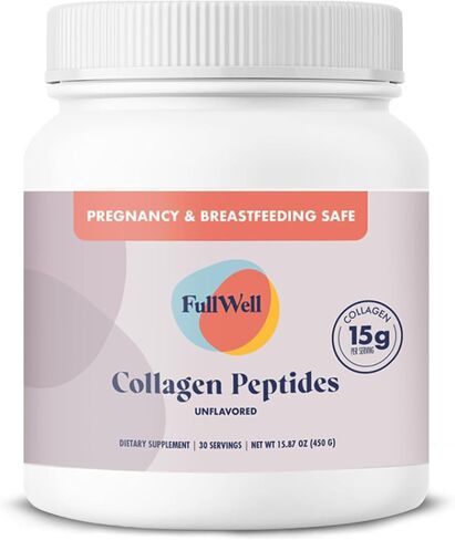 New Hydrolyzed Collagen Peptides, Breastfeeding & Pregnancy Safe Grass-Fed Collagen Powder for Women, 15g Unflavored Collagen, 30 Servings in Saudi Arabia