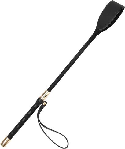 18 inches Black Crop for Horse, Faux Leather Horse Riding Crop with Anti-Slip Grip Gel Handle(45 cm) in Kuwait
