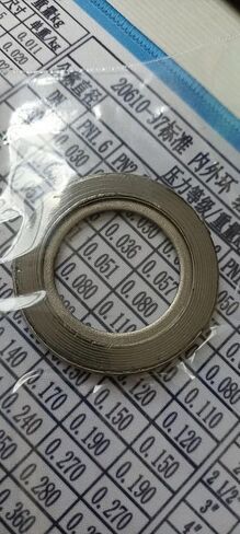 Gemmy Heart Not ASME Spiral Wound Gasket with SS304 Inner Ring,Graphite Filled,5Pcs 3/8" DN10 (5Pcs 3/8" DN10) in Kuwait