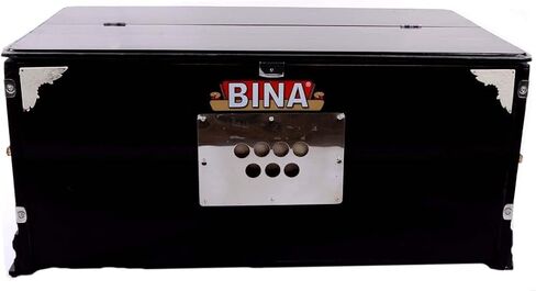 BINA Model No. 5 Deluxe Harmonium, Double Reeds, 3 1/4 Octaves, 5 Stops, Single Bellow, with Padded Carry Bag in Kuwait
