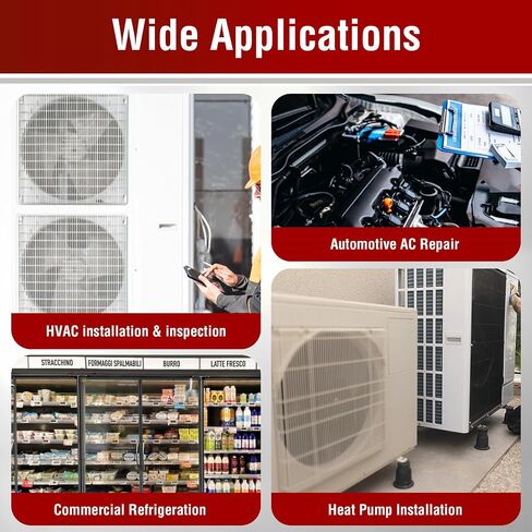 Refrigerant Leak Detector, Aprvtio ALD-100 2-in-1 A2L A1 Freon Leak Detector with TFT Screen, 3 Sensitivity Modes & 2 Alarm Types, Air Conditioning Detector HVAC for R134a R410A R32 R454B R290 in Kuwait