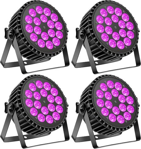 يمكن أن تضيء أضواء المسرح، 18LED 180 واط RGB+UV تضيء تأثير إضاءة المسرح بواسطة DMX وإضاءة المسرح للتحكم في الصوت لحفلات الهالوين بار ديسكو دي جي عرض مباشر لحفلات الزفاف (عبوتان) in Saudi Arabia