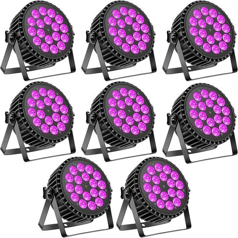يمكن أن تضيء أضواء المسرح، 18LED 180 واط RGB+UV تضيء تأثير إضاءة المسرح بواسطة DMX وإضاءة المسرح للتحكم في الصوت لحفلات الهالوين بار ديسكو دي جي عرض مباشر لحفلات الزفاف (عبوتان) in Saudi Arabia