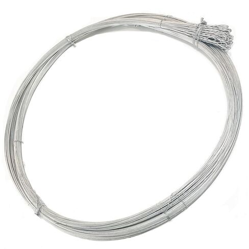 Baling Wire 14 Gauge 14 Ft 160PCS,Baler Wires Ties Galvanized Steel Wire Roll,Heavy Duty Bailing Wire 160 Count Bundle Single Loop,High Strength for Bailing Cardboard Paper Fence in Kuwait