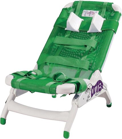 Drive Medical OT 2000 Otter Large Pediatric Bathing System, Green, Adjustable Slip-Resistant Legs Raise Chair Up to 7", Leg Straps Control Abduction and Adduction, 120 lbs Weight Capacity in Kuwait
