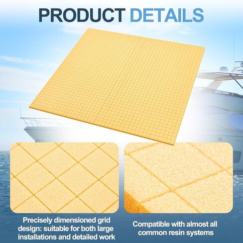 Pangda 47.24" x 44.49" PVC Foam Core H-60 4 lb Density Grid Scored with 0.79" Grid(1/2 Inch) in Kuwait