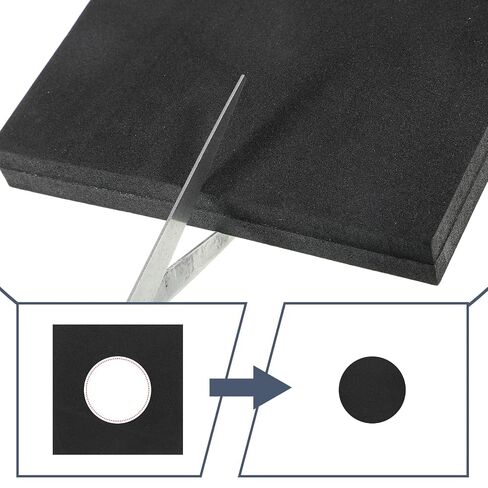 4 Pcs Self Stick Neoprene Insulation Foam 3/4" Thick Foam Padding Sheet 6 Inch X 6 Inch Anti Vibration Foams Rubber Pads with Adhesive Backing for Furniture Speakers Cars in Kuwait