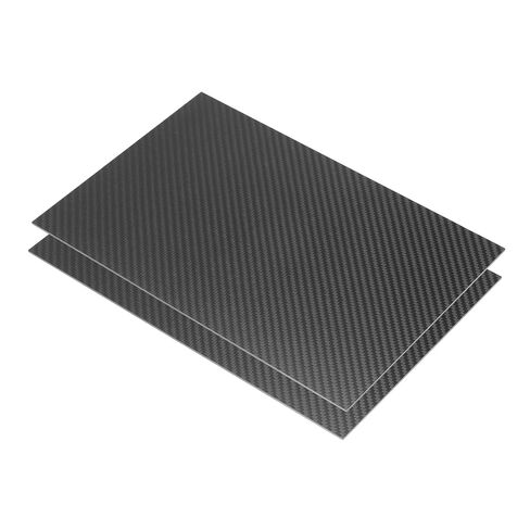 MECCANIXITY 3K Carbon Fiber Plate Panel Sheets, 300 x 200 x 2mm Carbon Fiber Board Plate Flexible for RC Aircraft, Model Car, Auto Parts (Twill Matte) in Kuwait
