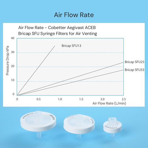 Pack of 10 Hydrophobic PTFE Syringe Filters 0.2μm 25mm for Air Venting, Sterile Individually Packaged in Saudi Arabia