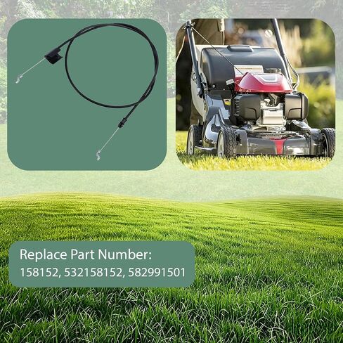 2-حزمة 532158152 158152 كابل التحكم في منطقة المحرك لـ Husqvarna، Poulan، Craftsman، جزازات العشب آكل الأعشاب، قطع غيار كابل الخانق، يستبدل 198462 582991501 in Kuwait