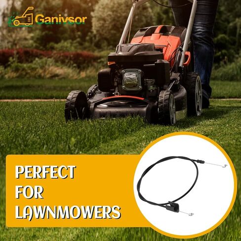 كابل الكفالة Ganivsor 7101395YP - كابل تحكم بديل 56 بوصة لجزازات العشب Briggs & Stratton - يناسب الموديلات 7800165، 7800189، 7800190، 7800228، 7800229 وجزازات الدفع العالمية in Kuwait