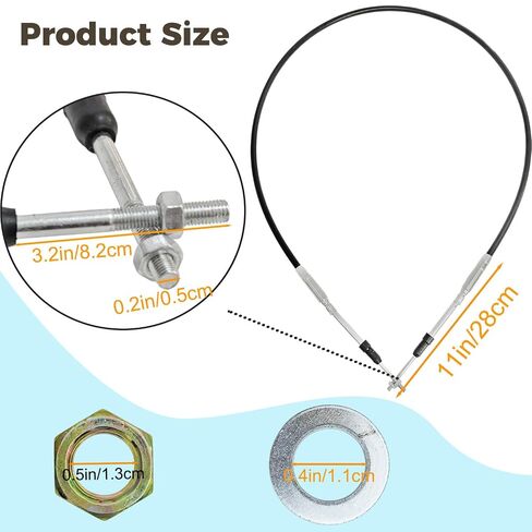 5203BBU072 72" Universal Control Cable Compatible with Buyers Products 5200 Series Universal Mount Control Cable PTO Valve Dump Truck in Kuwait