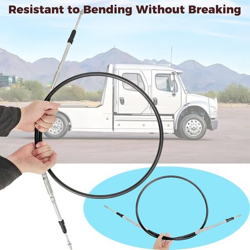 5203BBU072 72" Universal Control Cable Compatible with Buyers Products 5200 Series Universal Mount Control Cable PTO Valve Dump Truck in Kuwait
