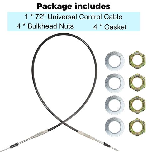 5203BBU072 72" Universal Control Cable Compatible with Buyers Products 5200 Series Universal Mount Control Cable PTO Valve Dump Truck in Kuwait