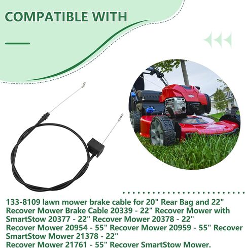 كابل فرامل 112-8818، كابل معدني 50 بوصة وكابل فرامل قناة 39 بوصة | سلامة التشغيل الآمنة أثناء قص العشب، والتكيف مع ظروف العمل القاسية في الهواء الطلق in Kuwait