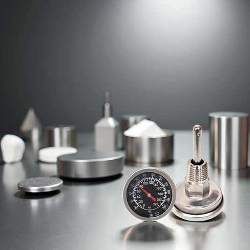 Temperature Probe Meter Gauge, Dial Thermometer NPT, Stainless 1/4 NPT Thermometer for Boiler Tea Pot Kettle -10-100℃/0-220ºF Thread Joint Dial Thermometers in Kuwait