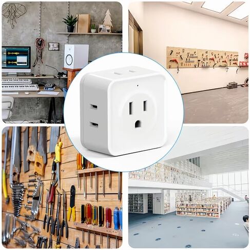 Multi Plug Outlet Splitter 5 Outlets Space-Saving Side-Port Adapter for Travel Cruise Office Dorm Device Charging, 1pcs in Kuwait