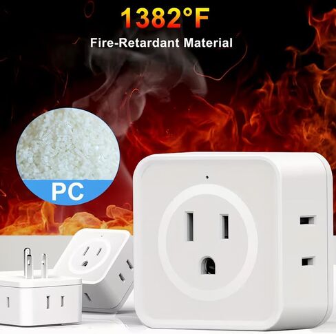Multi Plug Outlet Splitter 5 Outlets Space-Saving Side-Port Adapter for Travel Cruise Office Dorm Device Charging, 1pcs in Kuwait