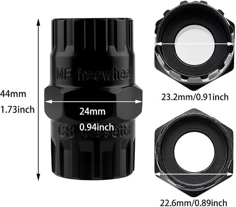 Bike Freewheel and Cassette Lockring Remover Tool Bicycle Multifunctional 2 in 1 Maintenance Utensil Carbon Steel Material in Kuwait