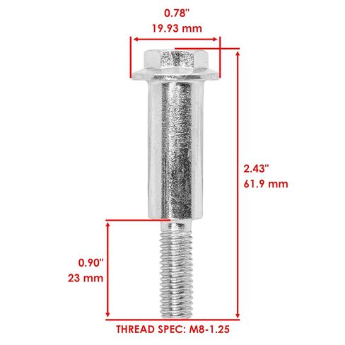 Caltric M110801 Front & Rear Wheel Bolt Compatible with John Deere JX85 in Kuwait