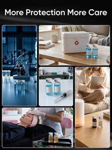 3ml Vial Caps, 40PCS Silicone Protective Cap for 1ml 2ml 3ml 4ml Glass Vials, Reusable Vial-Caps Covers Peptide, Insulin Vials ect. Leak-Proof ＆ Dust-Proof Peptide Vial Caps, White. in Saudi Arabia