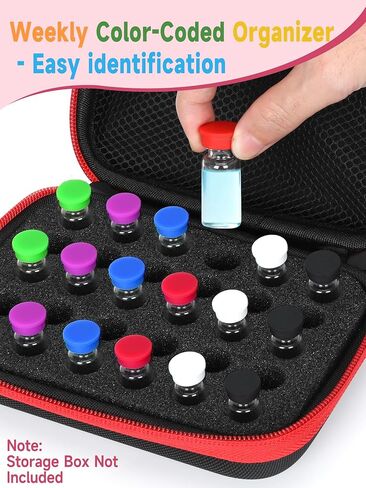 35PCS 3ml Vial Caps, Peptide Caps for 1ml 2ml 3ml 4ml Vials Peptide Storage Protective Cap, Reusable Silicone Vial Covers Fit Peptide Case for Fridge by DawnBox, Leak-Proof and Dust-Proof. in Kuwait