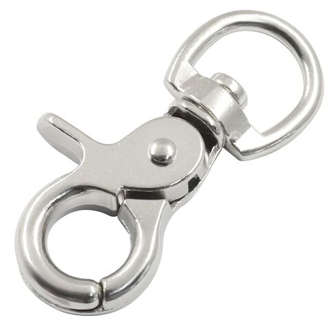 Bonsicoky Trigger Snap Hooks, 10-Pack Silver Metal Swivel Clasps, 60mm Heavy Duty Lanyard Clips for Key Chains, Dog Leashes, Bird Cages in Kuwait