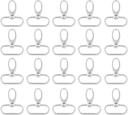 20Pcs Zinc Alloy Bag Clasps, Swivel Trigger Clips Keychain Hooks with 4 Sizes for DIY Projects, Daily Carry, Handbags, Luggage, Outdoor Gear, Crafts, and More in Kuwait