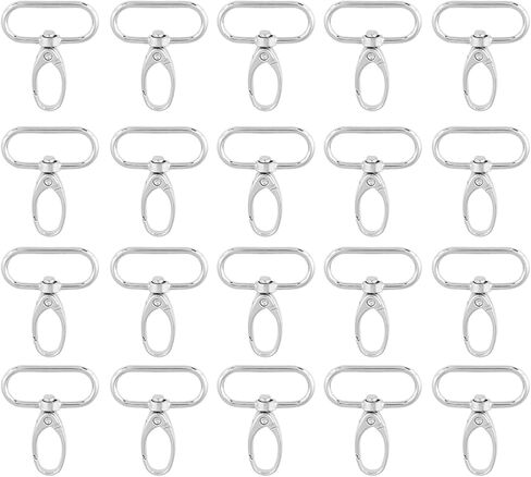 20Pcs Zinc Alloy Bag Clasps, Swivel Trigger Clips Keychain Hooks with 4 Sizes for DIY Projects, Daily Carry, Handbags, Luggage, Outdoor Gear, Crafts, and More in Kuwait