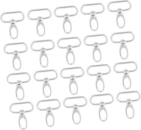 20Pcs Zinc Alloy Bag Clasps, Swivel Trigger Clips Keychain Hooks with 4 Sizes for DIY Projects, Daily Carry, Handbags, Luggage, Outdoor Gear, Crafts, and More in Kuwait
