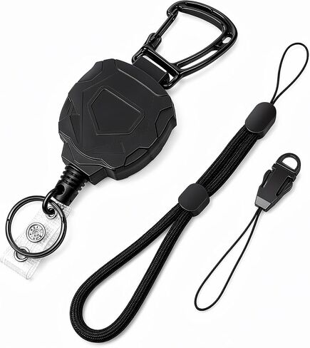 CB Mic Holder Retractable Radio Mic Clip Hanger Multi-Scenario Mount for Truck Cab Keys Belt in Kuwait
