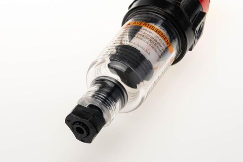 Parker 14E11B18FC Mini Piggyback Filter Regulator | 1/4" NPT Compressed Air Prep Combo | 5 Micron | 0-125 PSI w/Gauge | Poly Bowl & Twist Drain | 16 SCFM Flow in Kuwait