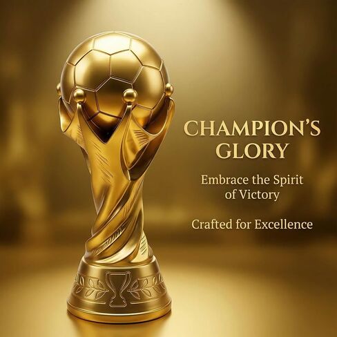 8.4 Inch Soccer Trophy for Team Awards, Championship & Finals, Desk Display Gift in Kuwait