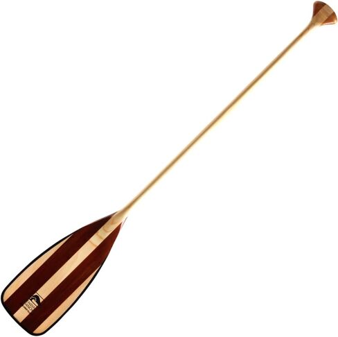 BENDING BRANCHES Explorer Plus Wood Canoe Paddle – 18-Laminate Basswood Shaft, Hardwood Blade with Fiberglass Wrap and Rockgard® Protection, Freestyle Palm Grip for Wilderness & Flatwater in Kuwait