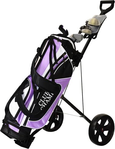 Jef World Of Golf Deluxe Steel Golf Cart, Black in Kuwait