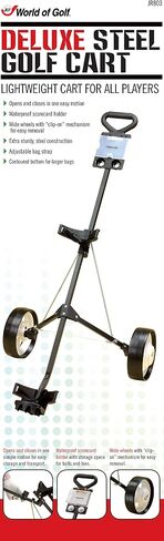 Jef World Of Golf Deluxe Steel Golf Cart, Black in Kuwait