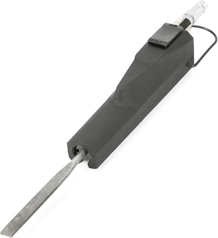Pneumatic Air File Rasp Tool with 4 Files (Flat, Half Round, Round, Triangular) for Steel, Cast Iron, Wood, Synthetics - Power Hand Tool for Metalworking, Carpentry, Fabrication in Kuwait