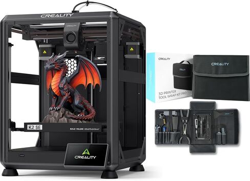Creality K2 SE 3D Printer Bundle with 74Pcs 3D Printing Tool Wrap Kit in Kuwait